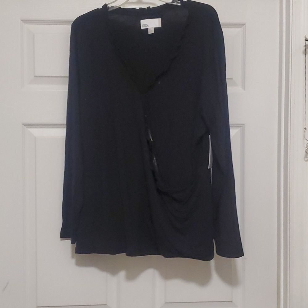 Nordstrom Rack woman black blouse